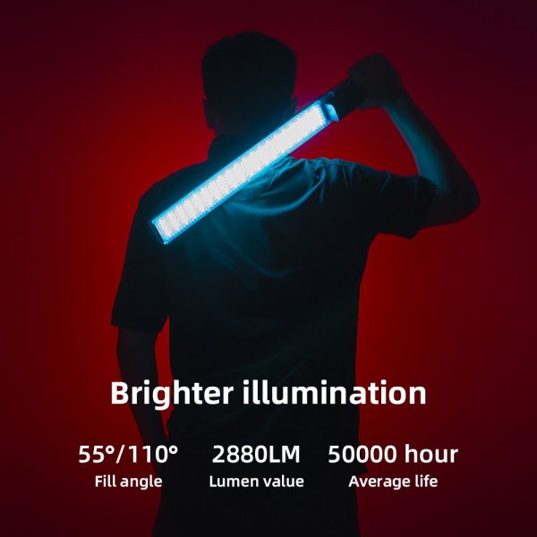 Yongnuo YN360 III YN360III Handheld 3200K-5500K RGB Colorful Ice Stick LED Video Light Touch Adjusting Controlled by Phone App - Image 3
