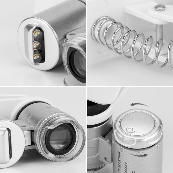 60X Optical Zoom Phone Microscope Lens Micro Phone Lens Magnifier With Clip - Image 6