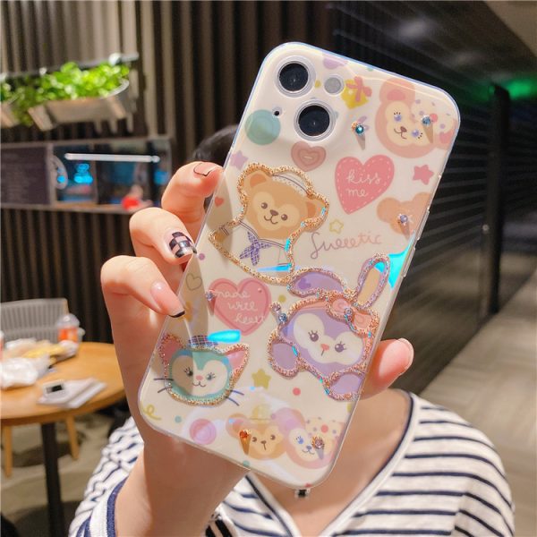 Cartoon Star Dew for iPhone13promax Flash Drill Mobile Phone Cover Apple 12/11 Glue 8plus - Image 2