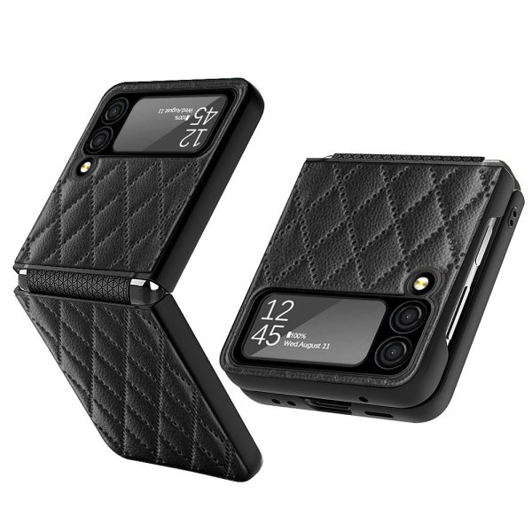 Suitable For Samsung Z Flip3 Mobile Phone Shell Creative Shell Film Element Leather Z Flip3 Folding Protective Cover - Image 6