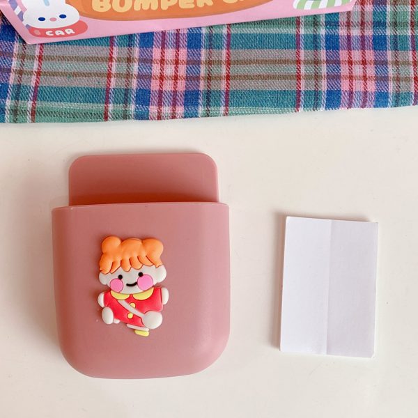 Wall-Mounted Remote Control Storage Box Wall-Mounted Box Free Punching Phone Box Cute Stationery Makeup Brush Rack - Image 7