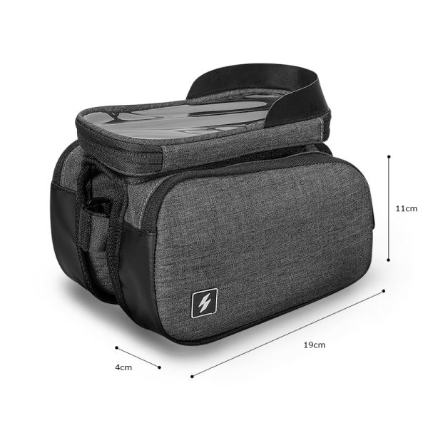 122007 Touch Screen Bike 6.5in Cell Mobile Phone Bag Front Frame Top Tube Cycling Pouch Double Side Bicycle Pannier - Image 3