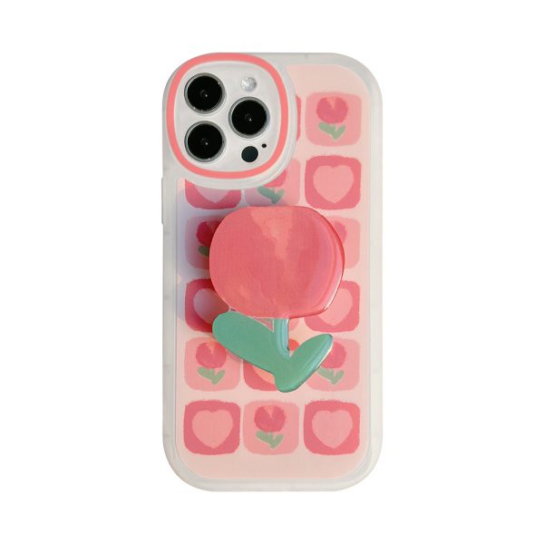 Summer Tulips for iPhone 13 Cases Precise Hole Position PVC Mobile Phone Soft Case - Image 5