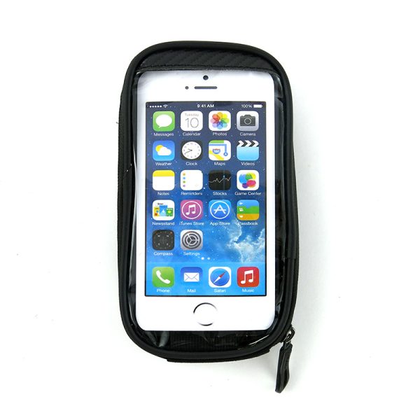 B-SOUL Mountain Bike Bike Bag Mobile Phone Touch Screen Bag Cycling Bag Bicycle Upper Tube Bag Double Bag - Image 5