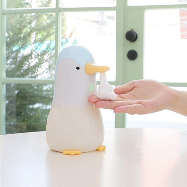 Penguin Bubble Washing Phone Home Desktop Smart Infrared Contactless Soap Dispenser Children's Automatic Induction Soap Dispenser