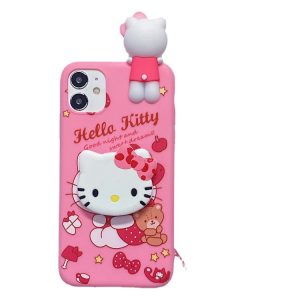 Cartoon Three-Dimensional Lying For Apple 12promax Mobile Phone Cover Melody iPhone13 Bracket 11 Cute XR