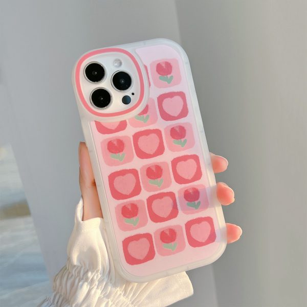 Summer Tulips for iPhone 13 Cases Precise Hole Position PVC Mobile Phone Soft Case - Image 4