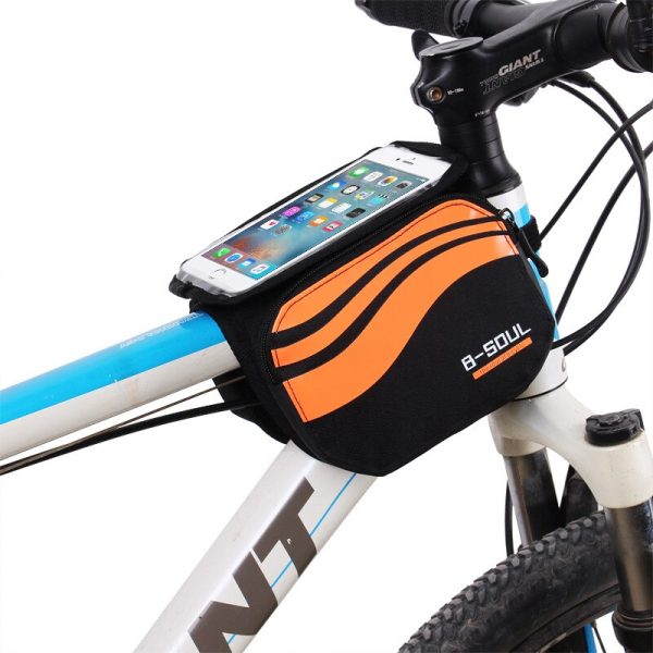 Bicycle Front Touch Screen Phone Bag MTB Road Bike Cycling Mobile Bag Cycle Front Bag 5.7 inch Cellphone Bag Bicycle Accessories - Image 9