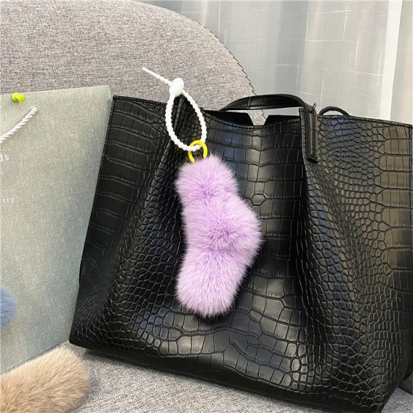 Kink Pendant Cute Girl Candy Color Plush Car Key Chain Bag Pendant Mobile Phone Case Accessories Gift - Image 11