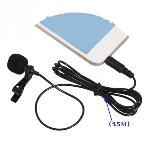 VOXLINK 3.5 mm Microphone Clip Tie Collar for Mobile Phone Speaking in Lecture 1.5m/3m Bracket Clip Vocal Audio Lapel Microphone - Image 6