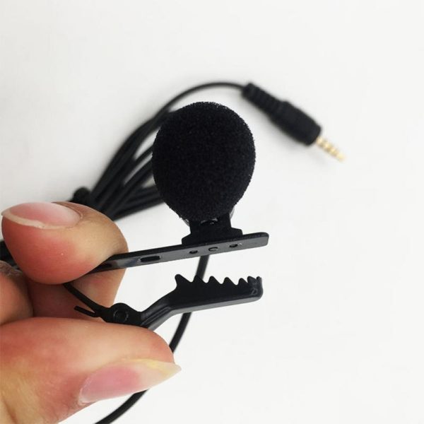 VOXLINK 3.5 mm Microphone Clip Tie Collar for Mobile Phone Speaking in Lecture 1.5m/3m Bracket Clip Vocal Audio Lapel Microphone - Image 4