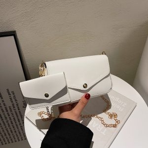 New Hong Kong Style Retro Girl Portable Armpit Bag Female Casual Simple Mini Mobile Phone Messenger Bag Small Square Bag