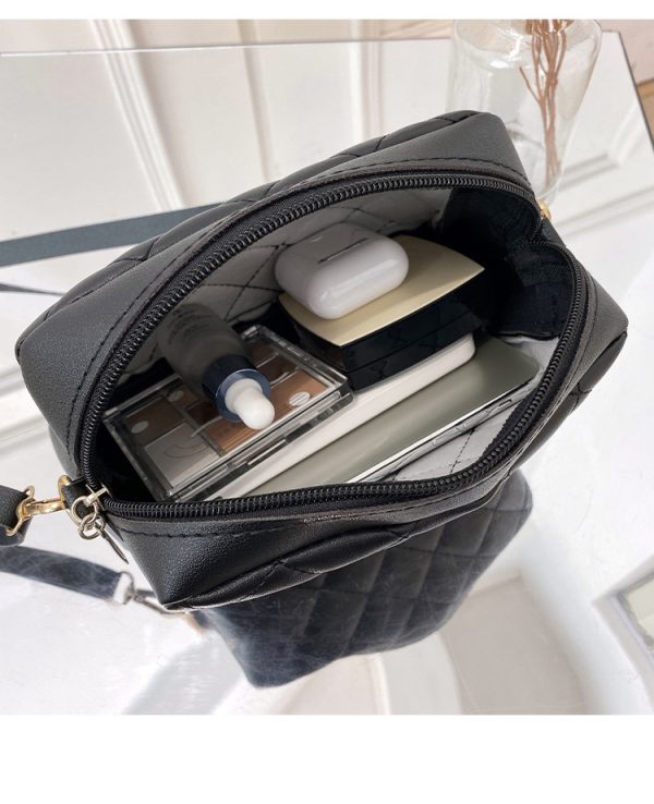 New Fashion Rhombus Women's Bag Simple Small Square Bag Shoulder Messenger Bag Mobile Phone Bag - Image 2