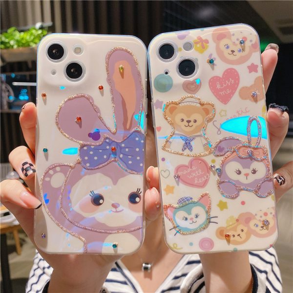 Cartoon Star Dew for iPhone13promax Flash Drill Mobile Phone Cover Apple 12/11 Glue 8plus - Image 5