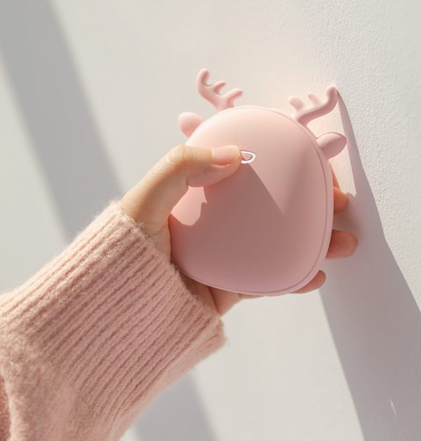 Time Show Elf Hand Warmer Deer Plough Rabbit Gore Mobile Power Charging Warmer Hand Warmer - Image 5