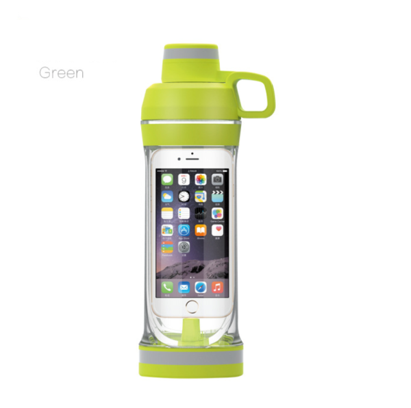 Plastic Water Cup Black Technology Portable Small Cell Phone Hidden Cup 400ml Portable small mobile phone hidden cup A1 - Image 8