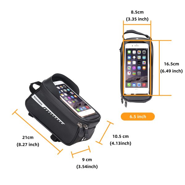 Bicycle Bag Front Beam Bag Upper Tube Bag Mountain Bike Bag Large Capacity Mobile Phone Bag Bicycle Riding Equipment - Image 4
