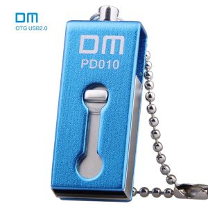 DM PD010 8G 16GB 32GB USB2.0 with double connector used for OTG smart phone and computer waterproof metal material