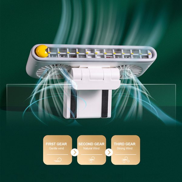 Creative Desktop Desktop Screen Fan Student Classroom Dormitory Small Fan Portable USB Fan Mobile Phone Bracket - Image 3