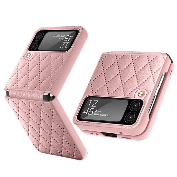 Suitable For Samsung Z Flip3 Mobile Phone Shell Creative Shell Film Element Leather Z Flip3 Folding Protective Cover - Image 9