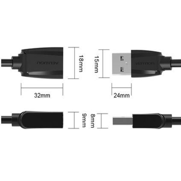 Vention USB 2.0 Extension Cable Data Male to Female Cable Extender 1m/1.5m/2m/3m/5m for Phone Charging Computer USB2.0 Extending - Image 5