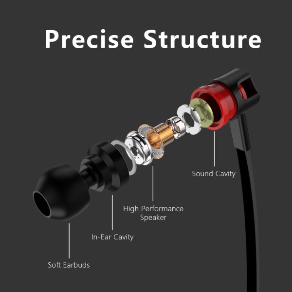 JM26 Headphone Noise Isolating in ear Earphone Headset with Mic for Mobile phone Universal for MP4 - Image 3